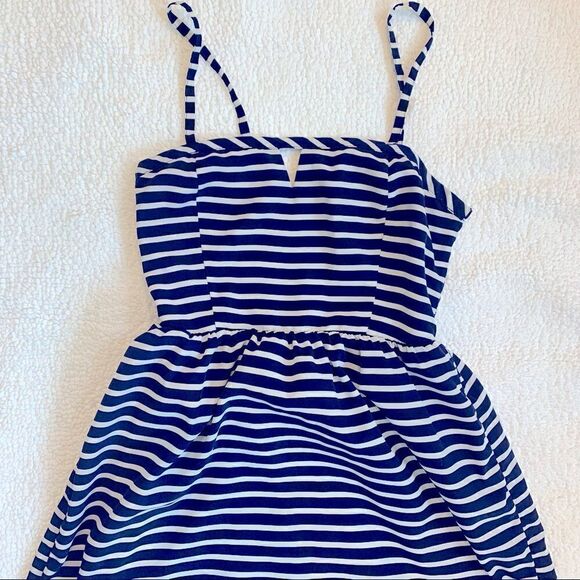 NWOT! Old Navy Blue & White Stipe Mini Dress Women’s Size 0 - Picture 6 of 12